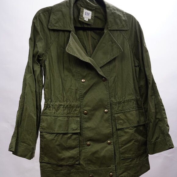 GAP Olive Green Cotton Jacket XS - Picture 1 of 2